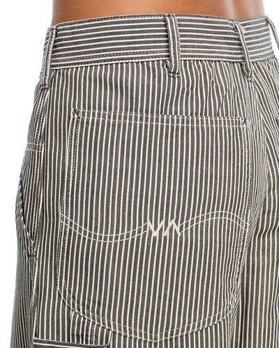TERI WIDE LEG CARPENTER PANT IN RAILROAD GREY