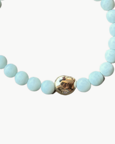 CHARM BRACELET IN PALE BLUE