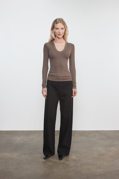 SILK RIB U IN MUSHROOM