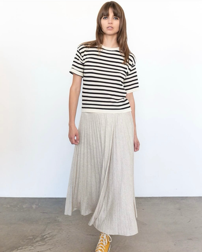 JERSEY SKIRT IN OAT