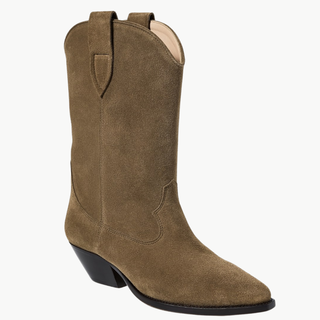 DUERTO BOOTS IN DARK OLIVE by ISABEL MARANT - Romi Boutique