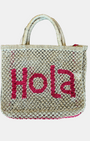 THE JACKSONS HOLA JUTE BAG IN NATURAL at Romi Boutique