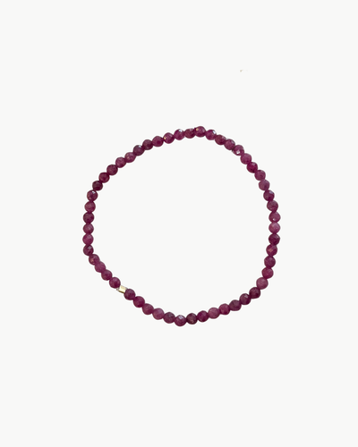 SEMIPRECIOUS BRACELET IN DARK CERISE