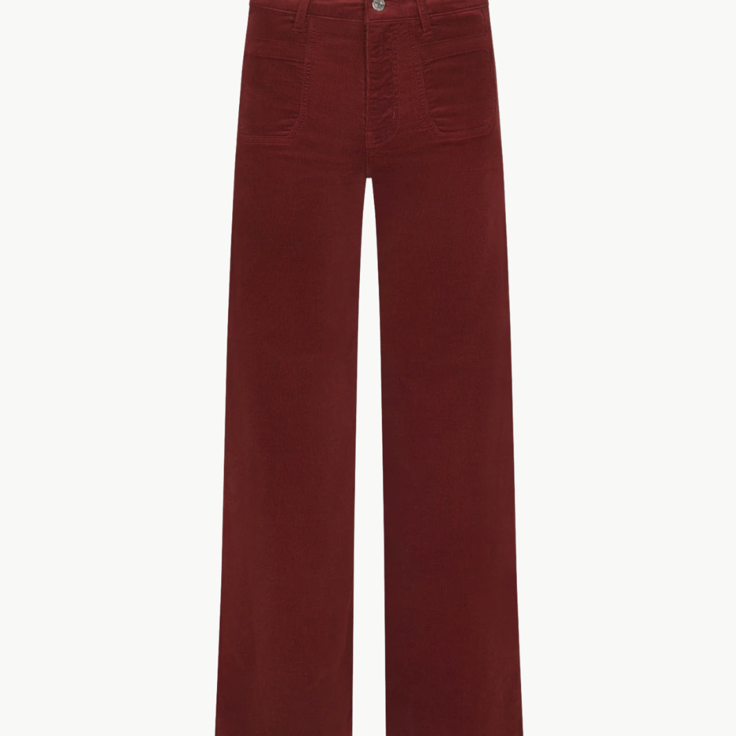 Le Slim Palazzo Modernist Pocket Corduroy Pant