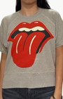 Madeworn ROLLING STONES SHORT SLEEVE SWEATSHIRT at Romi Boutique