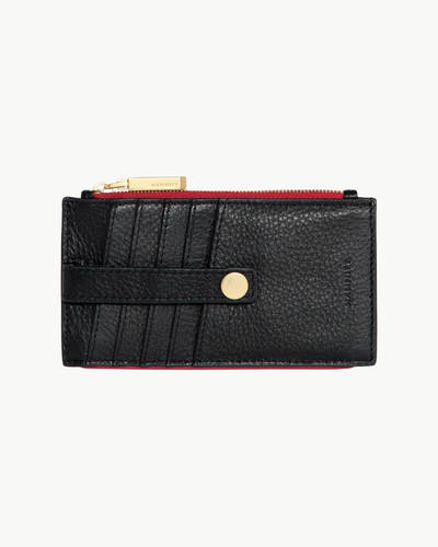 210 WEST IN BLACK/BRUSHED GOLD RED ZIP - Romi Boutique