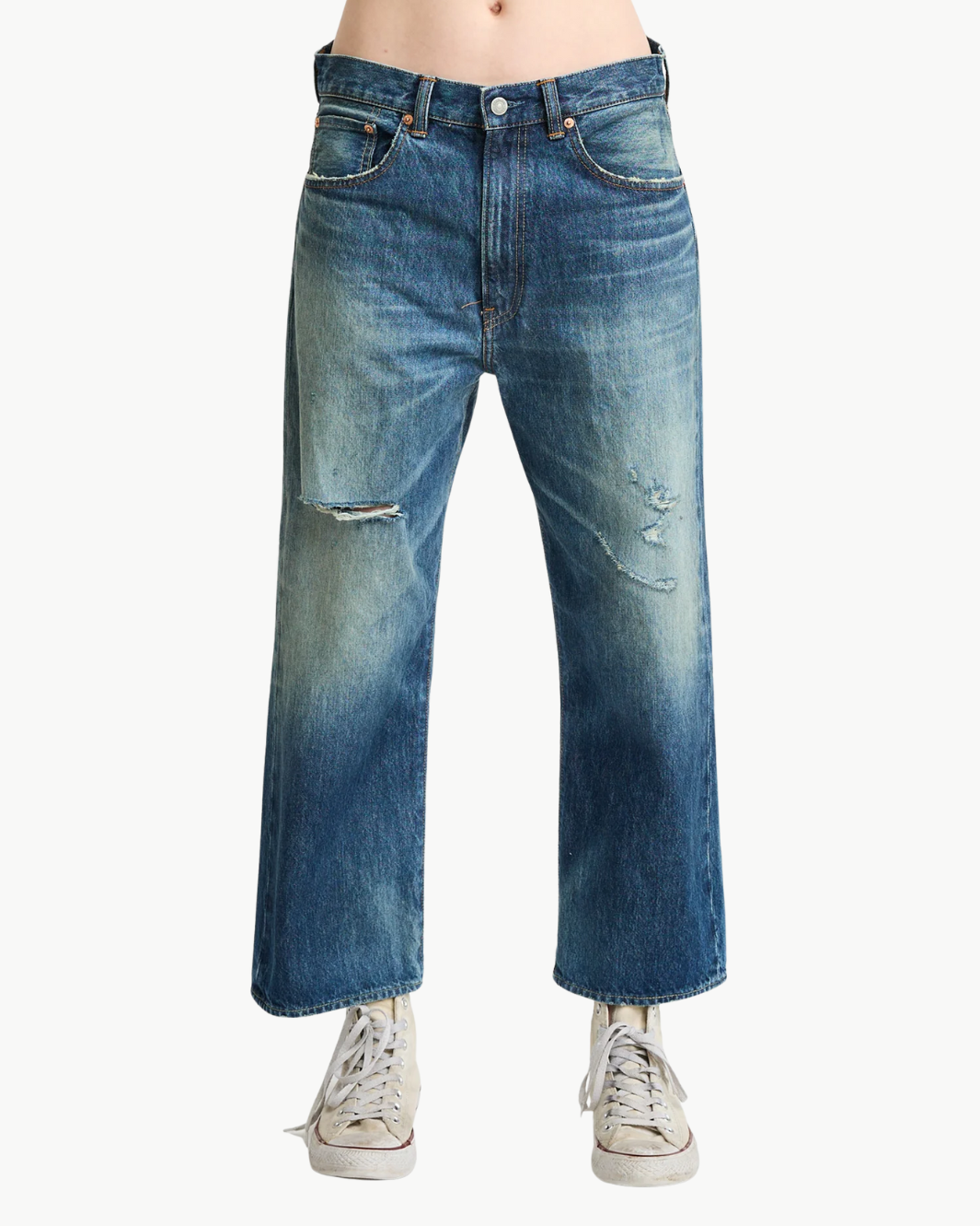 HAISLEY SLOUCH BOYFRIEND JEAN IN ESHER BLUE - Romi Boutique