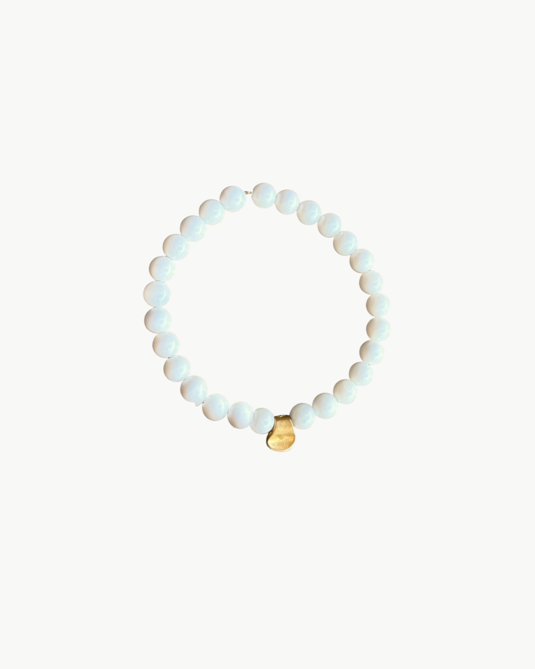 MARIT RAE CHARM BRACELET IN WHITE at Romi Boutique