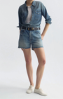 Nili Lotan Cobain Denim Short at Romi Boutique