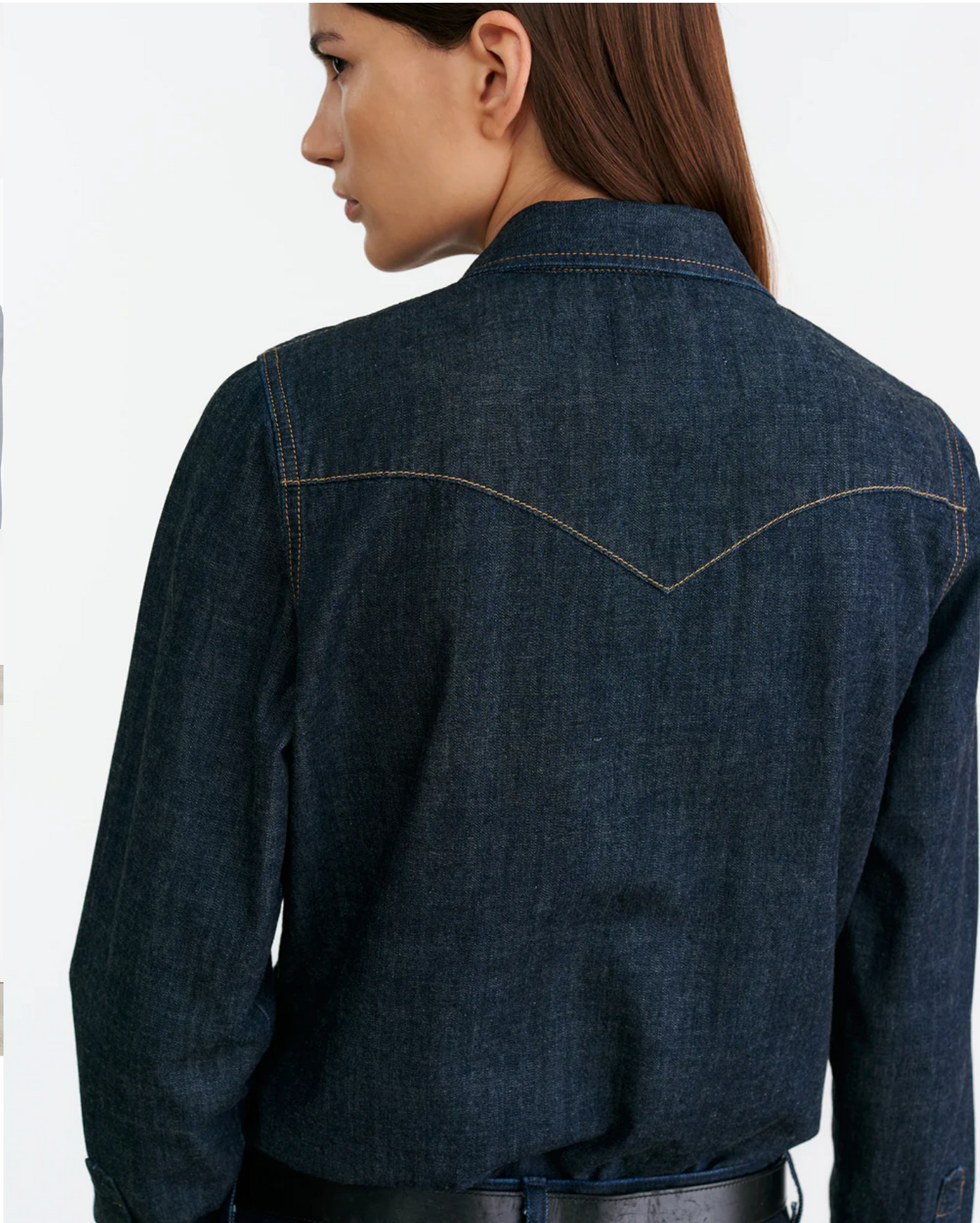 TRAVIS SHIRT IN INDIGO RINSE - Romi Boutique