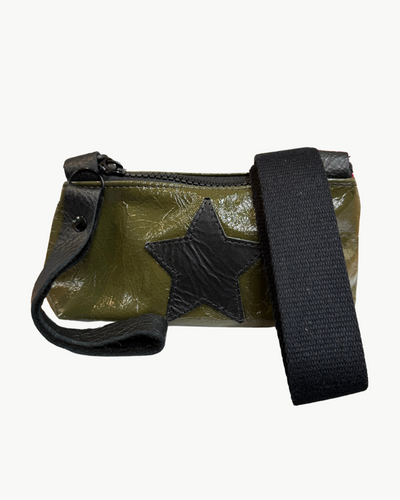 DARLA IN GREEN PATENT WITH BLACK STAR