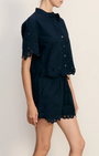 Veronica Beard VIVALDI LACE-TRIM SHORT at Romi Boutique