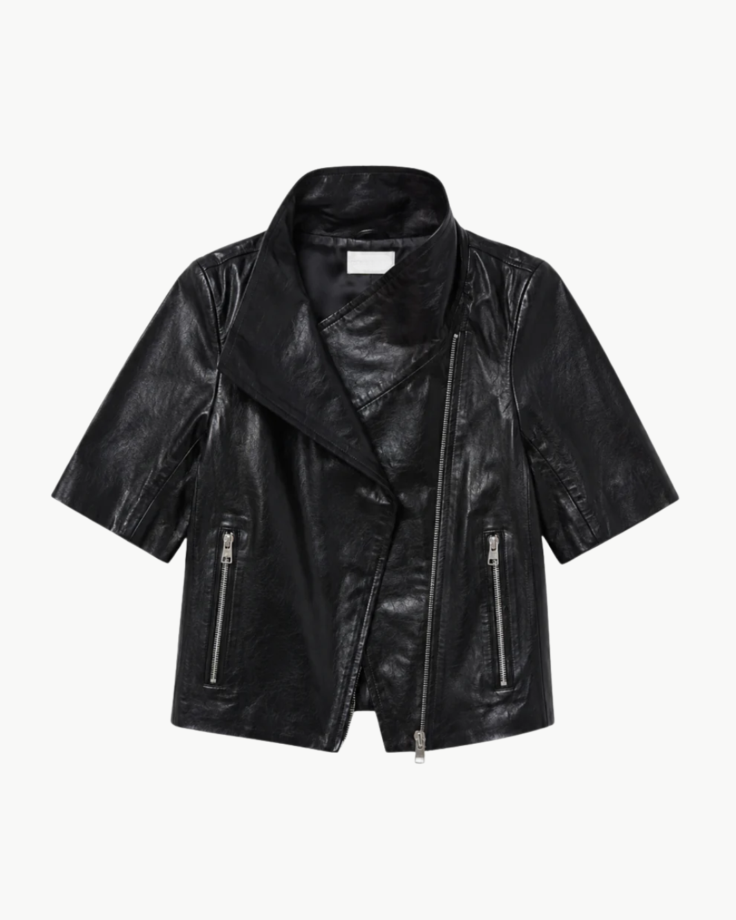 Cropped Leather Jacket
