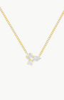 EF Collection Triple Diamond Cluster Necklace at Romi Boutique