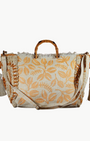 Vipul Shah HARYALI JUTE TOTE IN CORAL at Romi Boutique