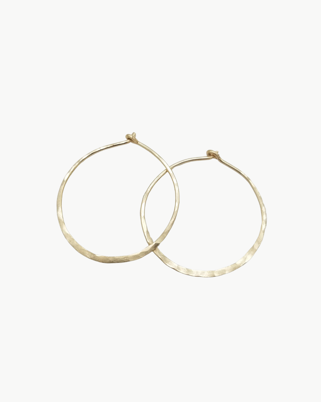 Romi SMALL GOLD HOOP EARRING at Romi Boutique