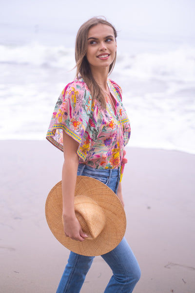 ANGEL TOP IN SUNSHINE PRINT