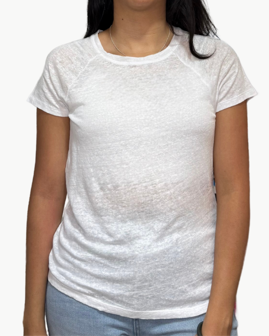 Hartford TELCY KNIT T-SHIRT IN WHITE at Romi Boutique