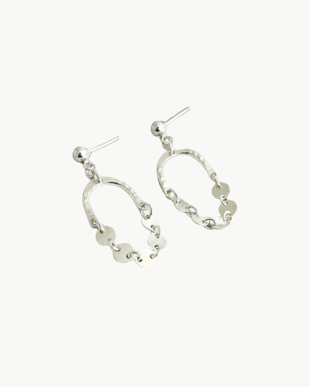 Maya Bauman MINI BELL EARRINGS IN SILVER at Romi Boutique