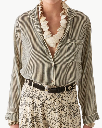 DODO BLOUSE IN BIDART STRIPES MARINE