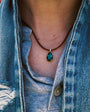 RESILIENCE NECKLACE IN GREEN/YELLOW GOLD by Alexa Leigh - Romi Boutique