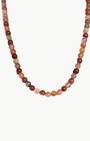 BEADED NECKLACE IN NATURAL - Romi Boutique