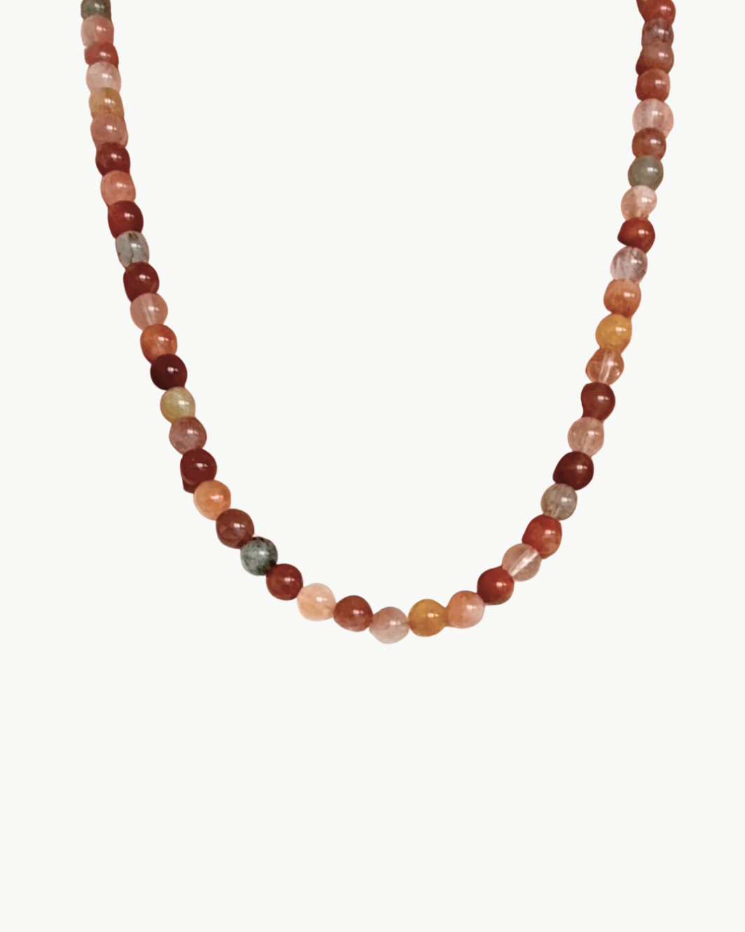 BEADED NECKLACE IN NATURAL - Romi Boutique