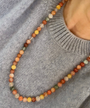 BEADED NECKLACE IN NATURAL - Romi Boutique