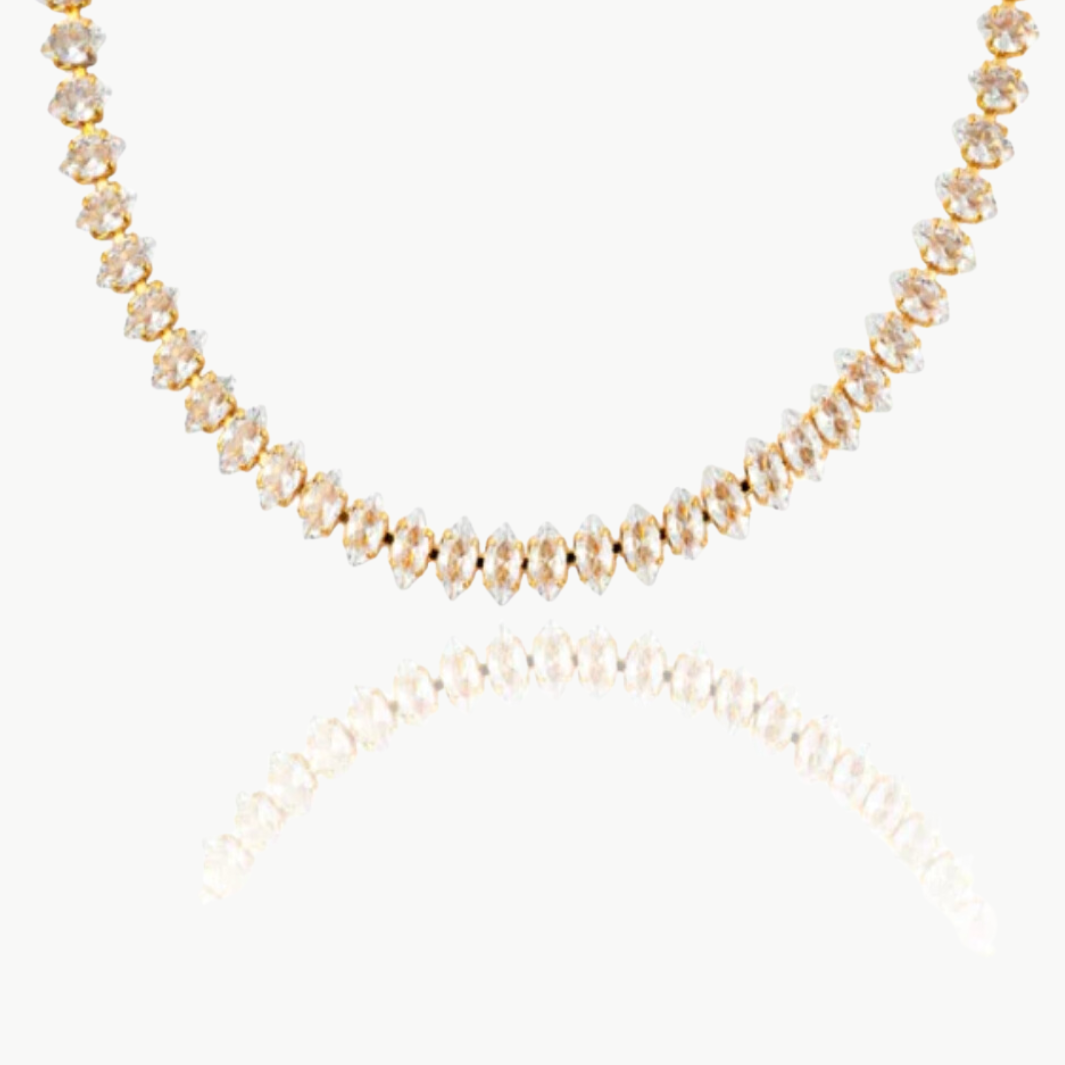 MARQUISE TENNIS NECKLACE by Alexa Leigh - Romi Boutique