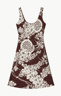 ADDIE AUBURN SPOKE SILK DRESS - Romi Boutique
