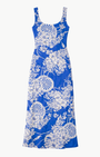 ADELE ROYAL SPOKE SILK DRESS - Romi Boutique
