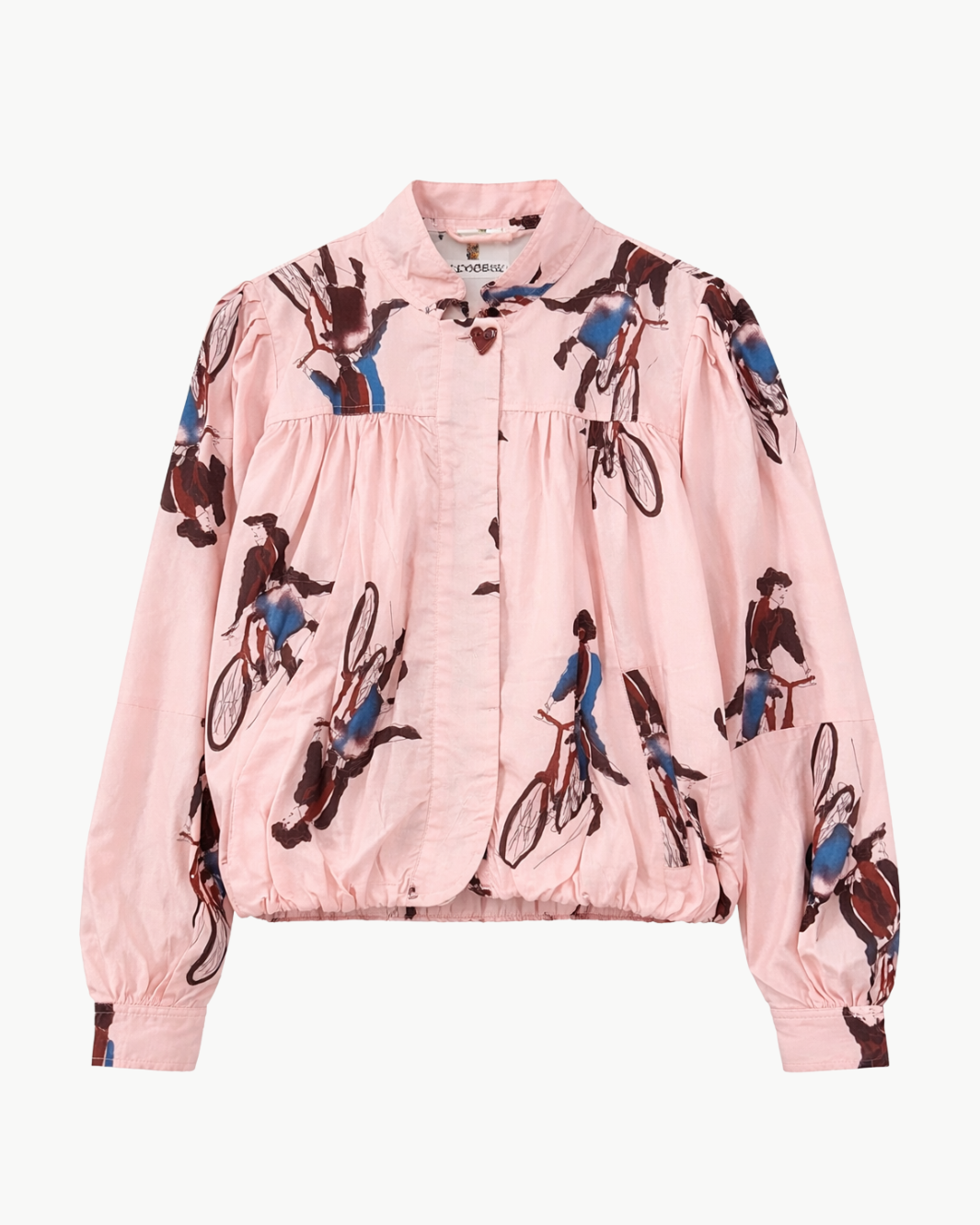 JODIE PARISIAN PEDAL JACKET IN LIGHT PINK - Romi Boutique