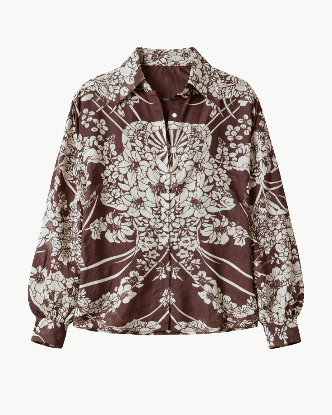 EMERY AUBURN SPOKE SILK SHIRT - Romi Boutique