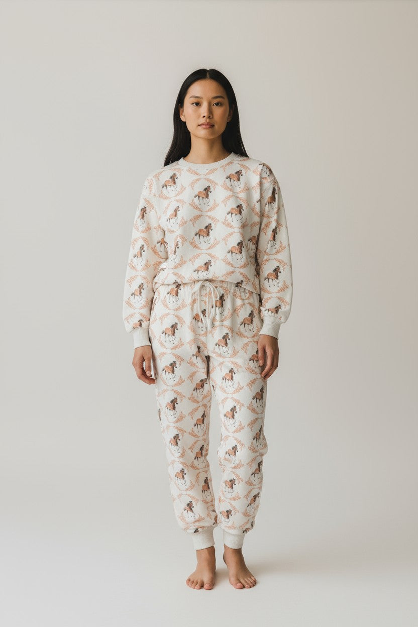 COZY PANT IN GARLAND HORSE - Romi Boutique