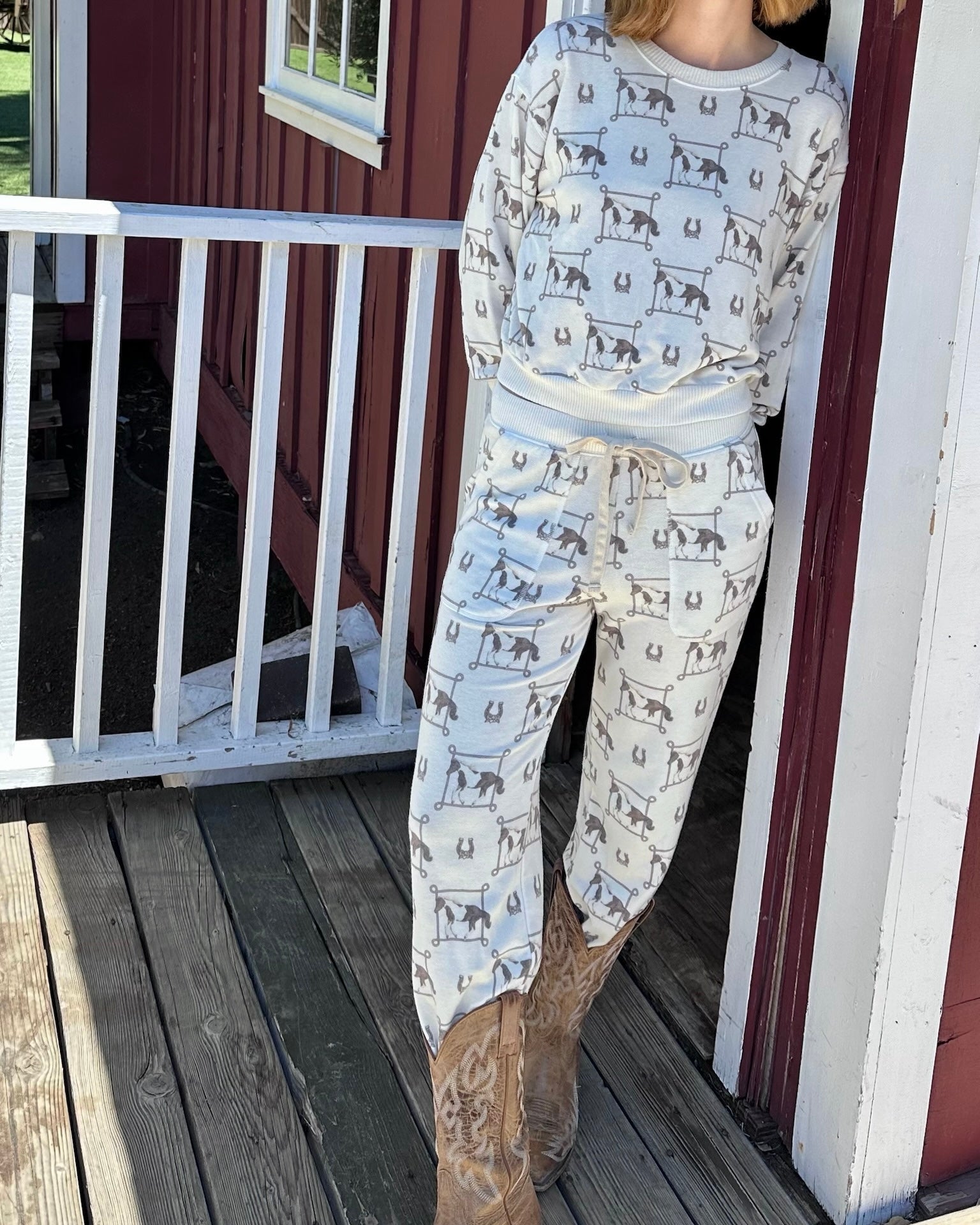 COZY PANT IN LASSO RODEO HORSE - Romi Boutique