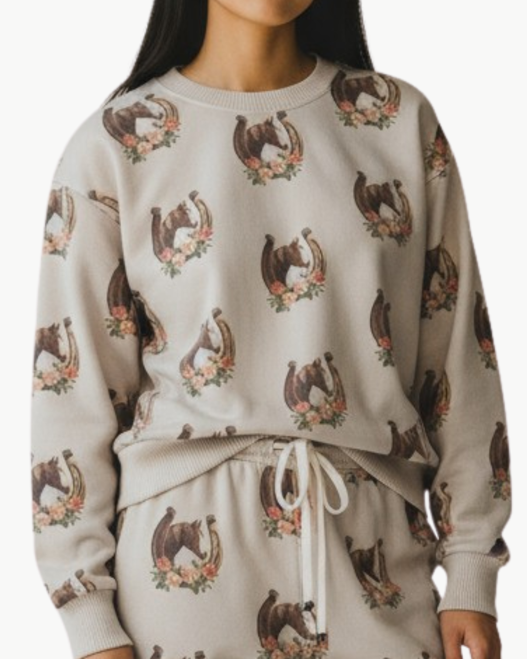COZY TOP IN LUCKY HORSE - Romi Boutique