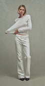 MARCENIA BOOT IN EGGSHELL - Romi Boutique