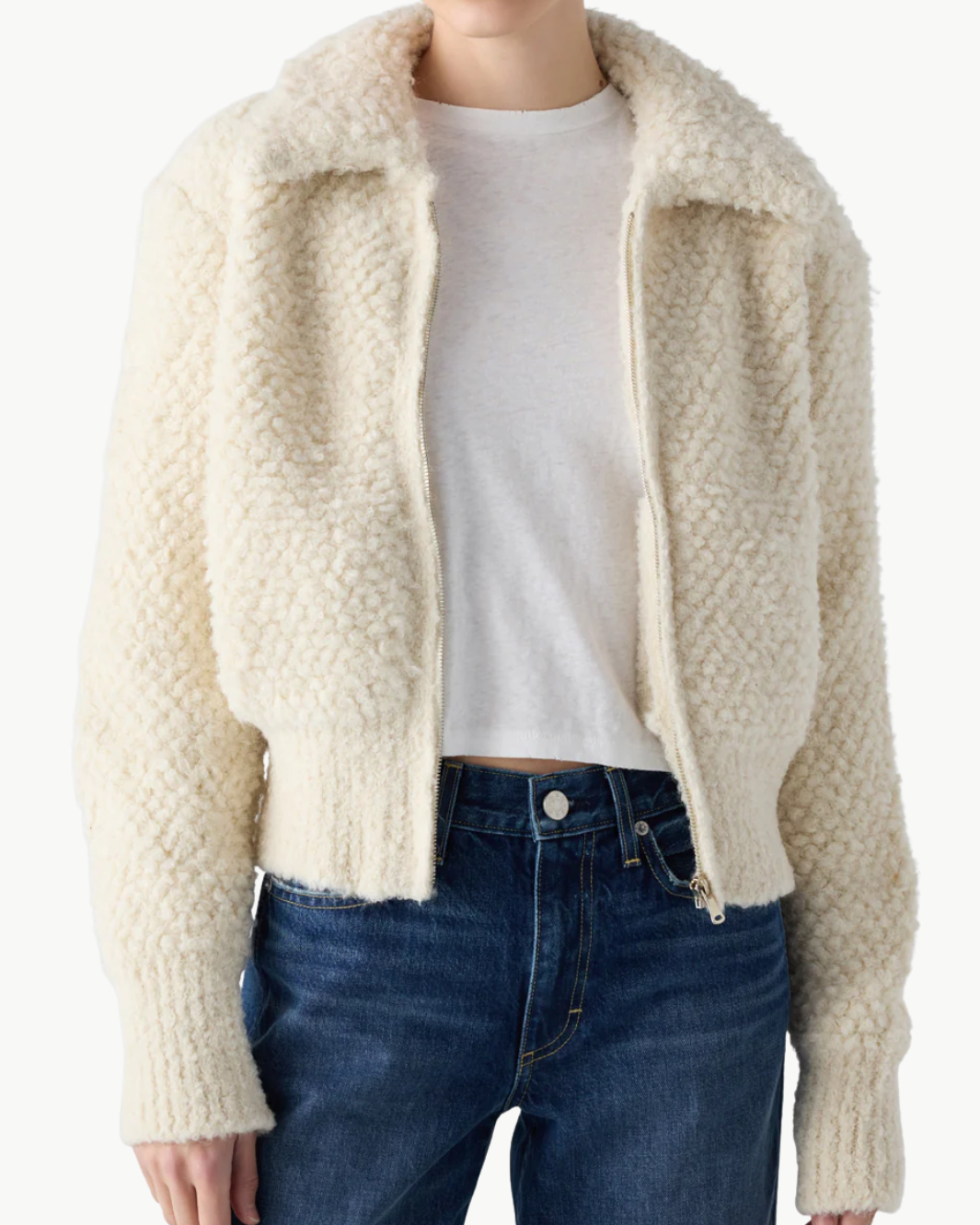 INGRID SWEATER IN BONE - Romi Boutique