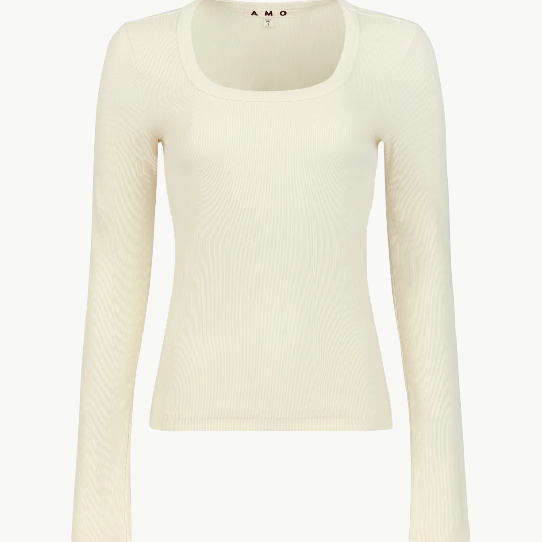 ANGELINA LONG SLEEVE IN BONE - Romi Boutique