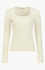 ANGELINA LONG SLEEVE IN BONE - Romi Boutique