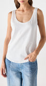 MUSE TANK IN WHITE - Romi Boutique