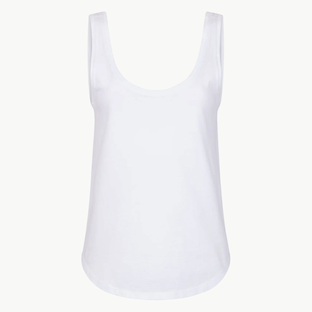 MUSE TANK IN WHITE - Romi Boutique