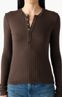 LOTTIE TOP IN MOCHA - Romi Boutique
