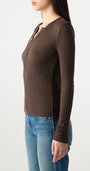 LOTTIE TOP IN MOCHA - Romi Boutique