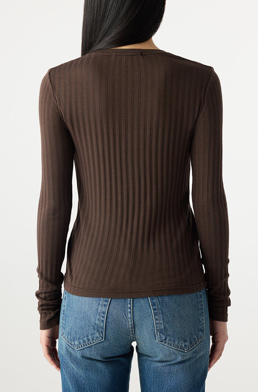 LOTTIE TOP IN MOCHA - Romi Boutique