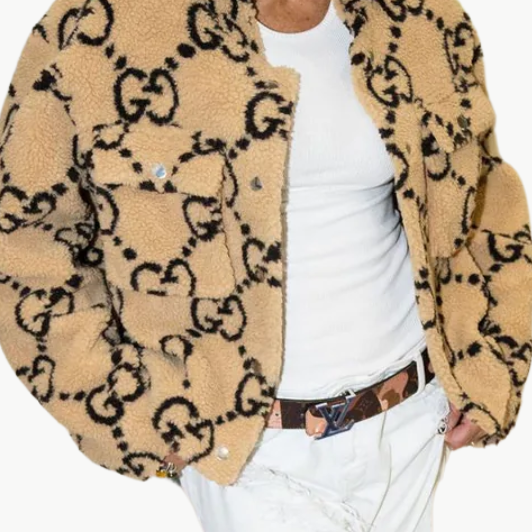 MARU BOMBER IN BEIGE AND CHOCOLATE by Angel Wings - Romi Boutique