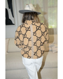 MARU BOMBER IN BEIGE AND CHOCOLATE by Angel Wings - Romi Boutique