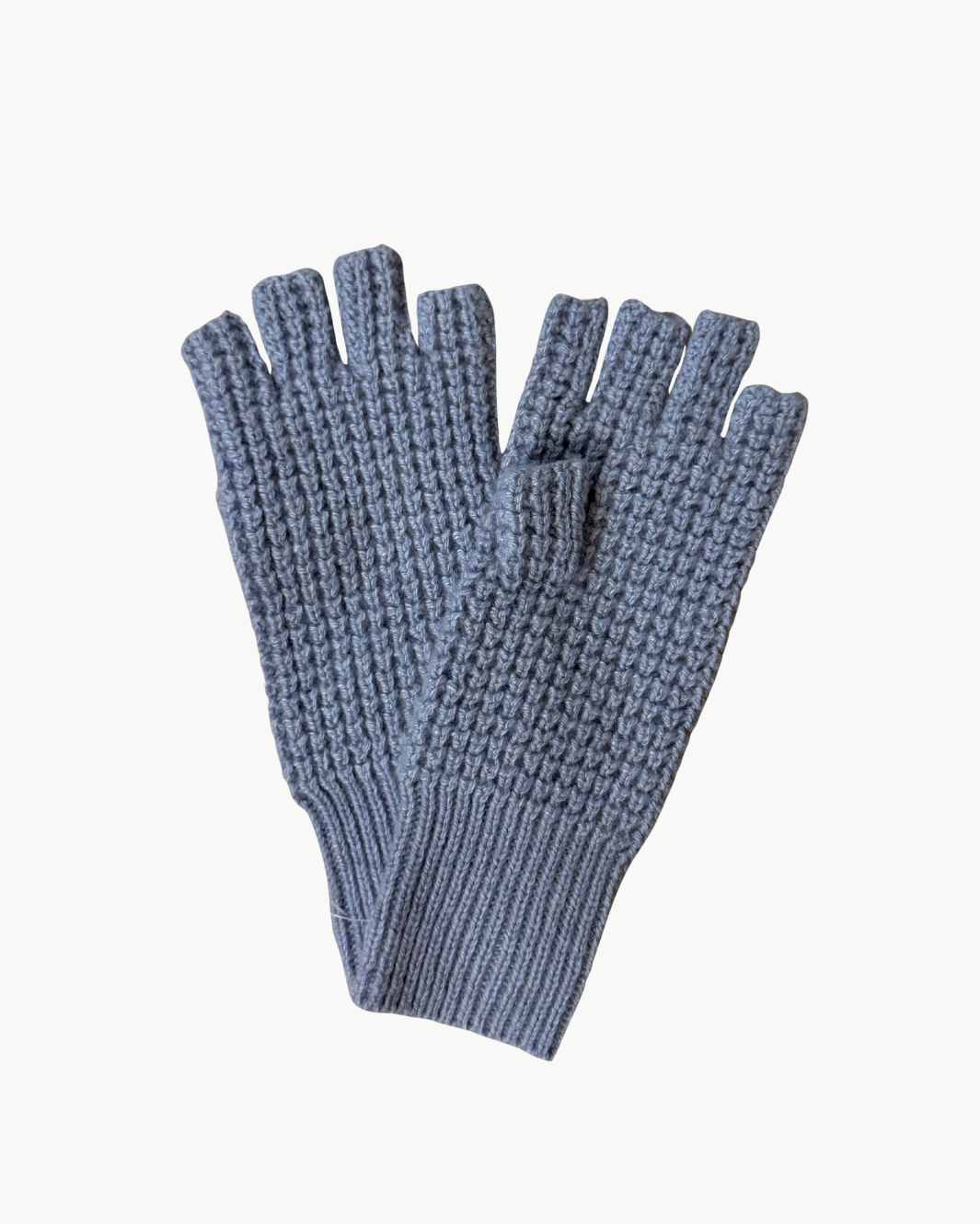 THERMAL FINGERLESS GLOVES IN CELESTE - Romi Boutique