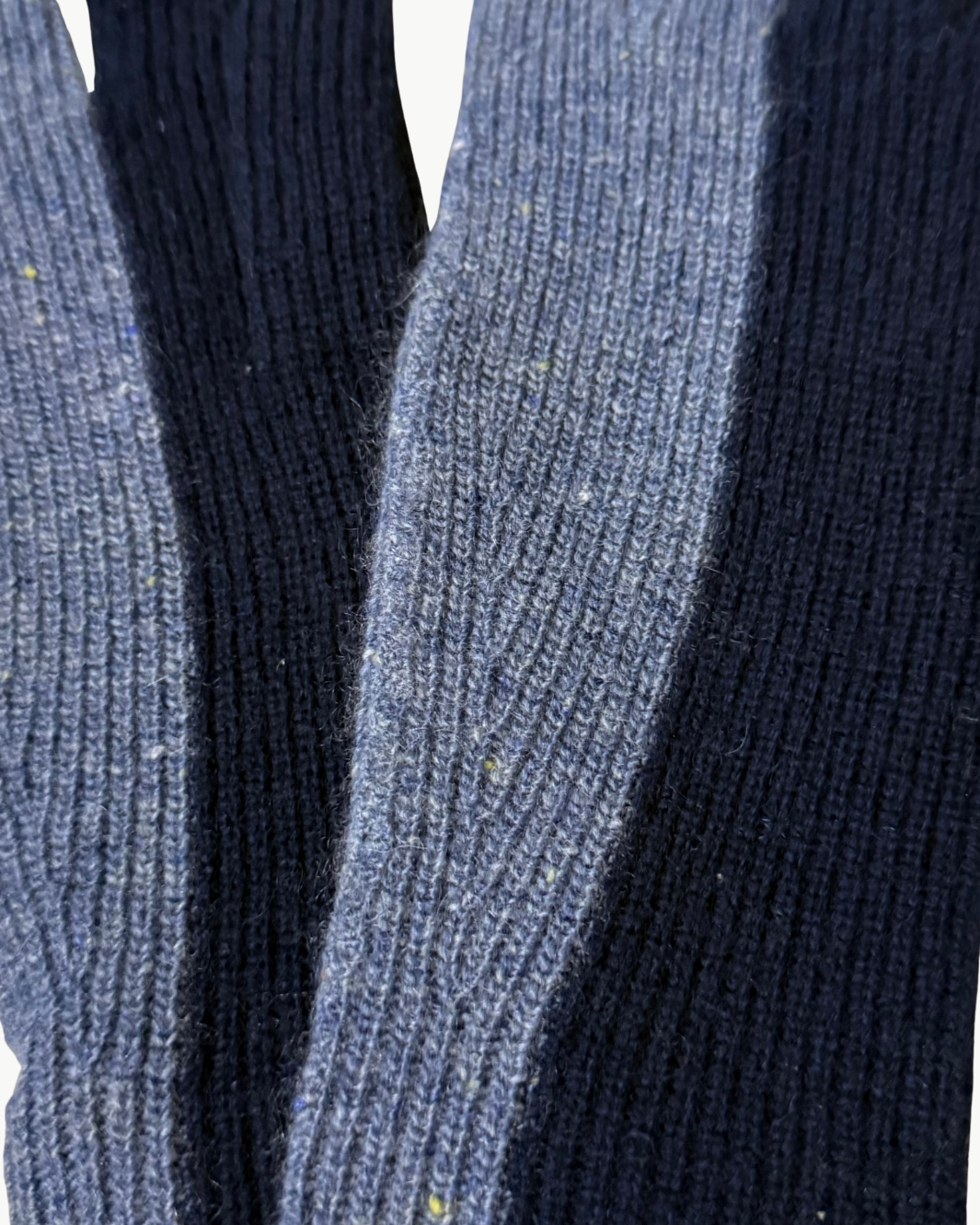 TWO TONE SHAKER GLOVES IN NAVY/RIVERWASH - Romi Boutique