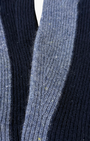TWO TONE SHAKER GLOVES IN NAVY/RIVERWASH - Romi Boutique